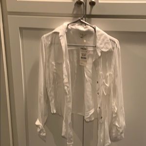 Soft white button down